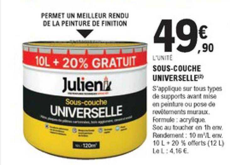 sous-couche universelle julien