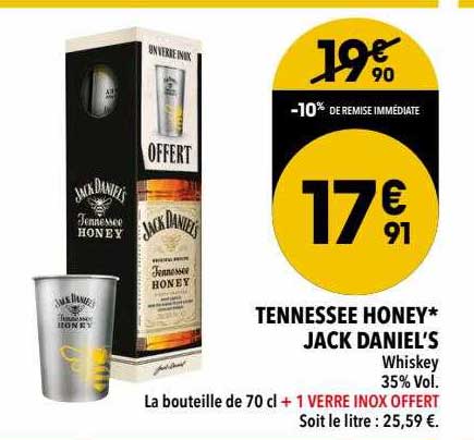 tennessee honey jack daniel's