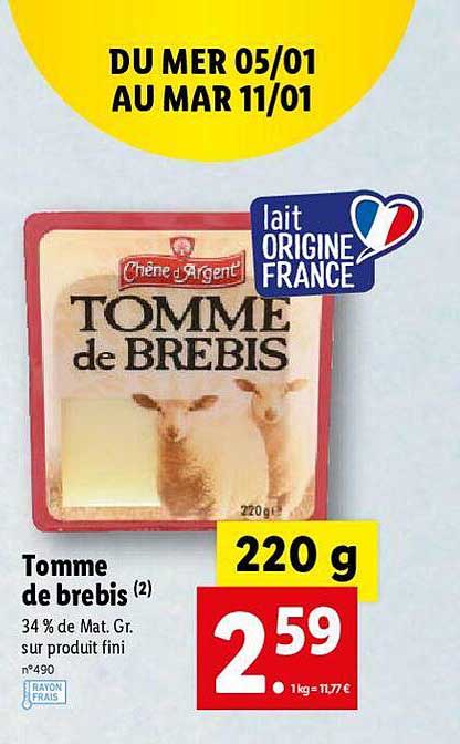 tomme de brebis chêne d'argent