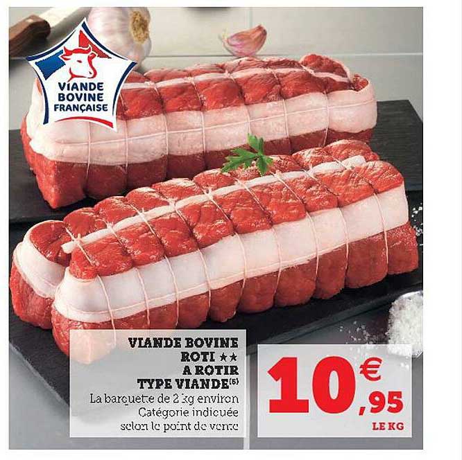 viande bovine rôti** type viande