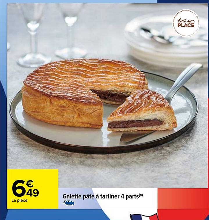Galette Pâte à Tartiner 4 Parts