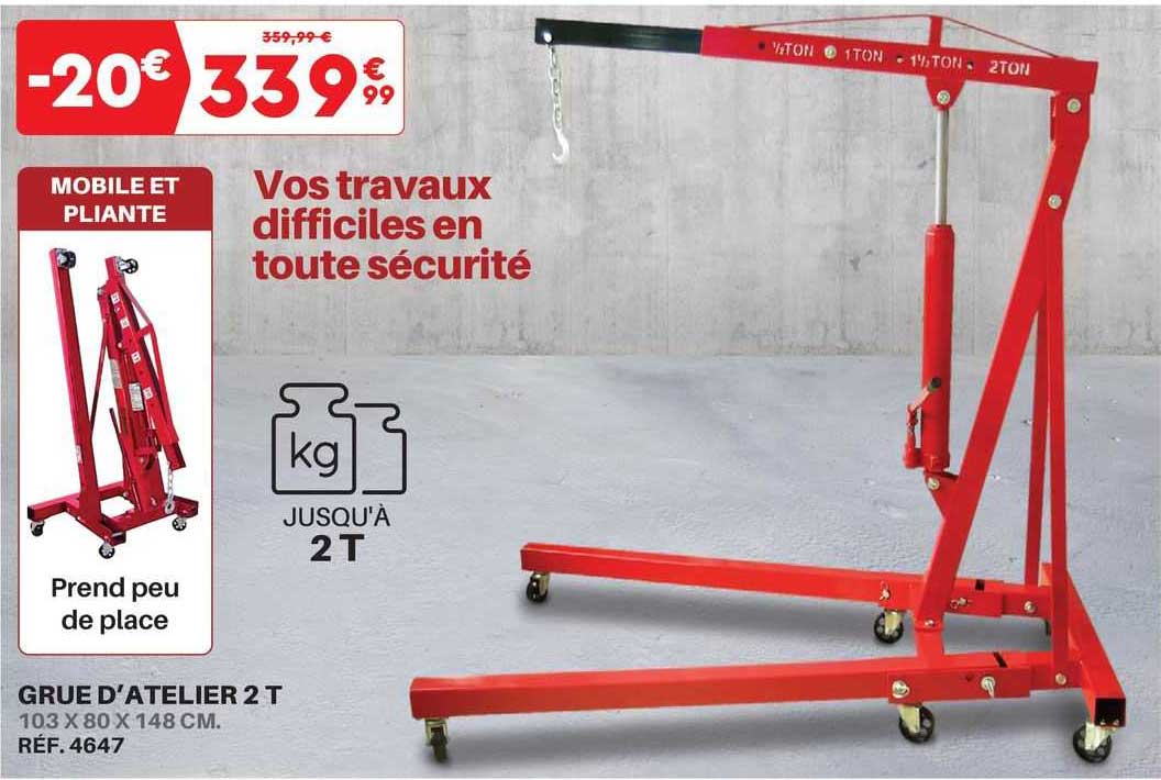 grue d'atelier 2 t