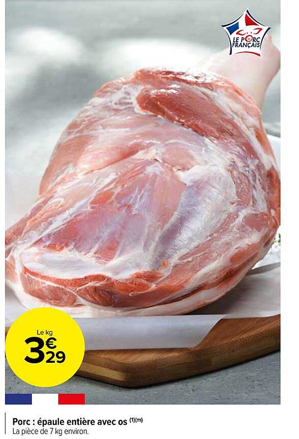Porc : épaule Entière Avec Os