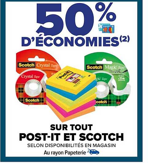 post-it et scotch