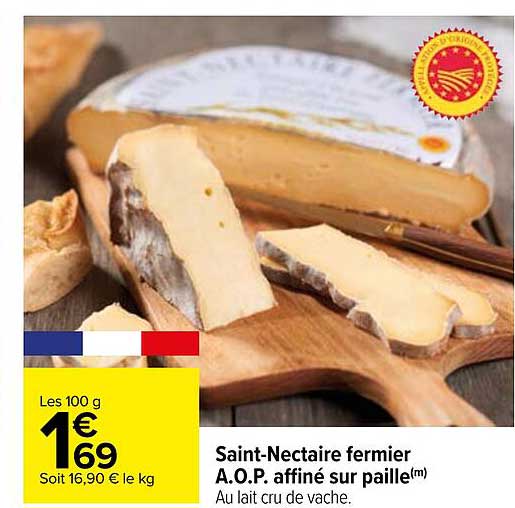 saint-nectaire fermier a.o.p. affiné sur paille