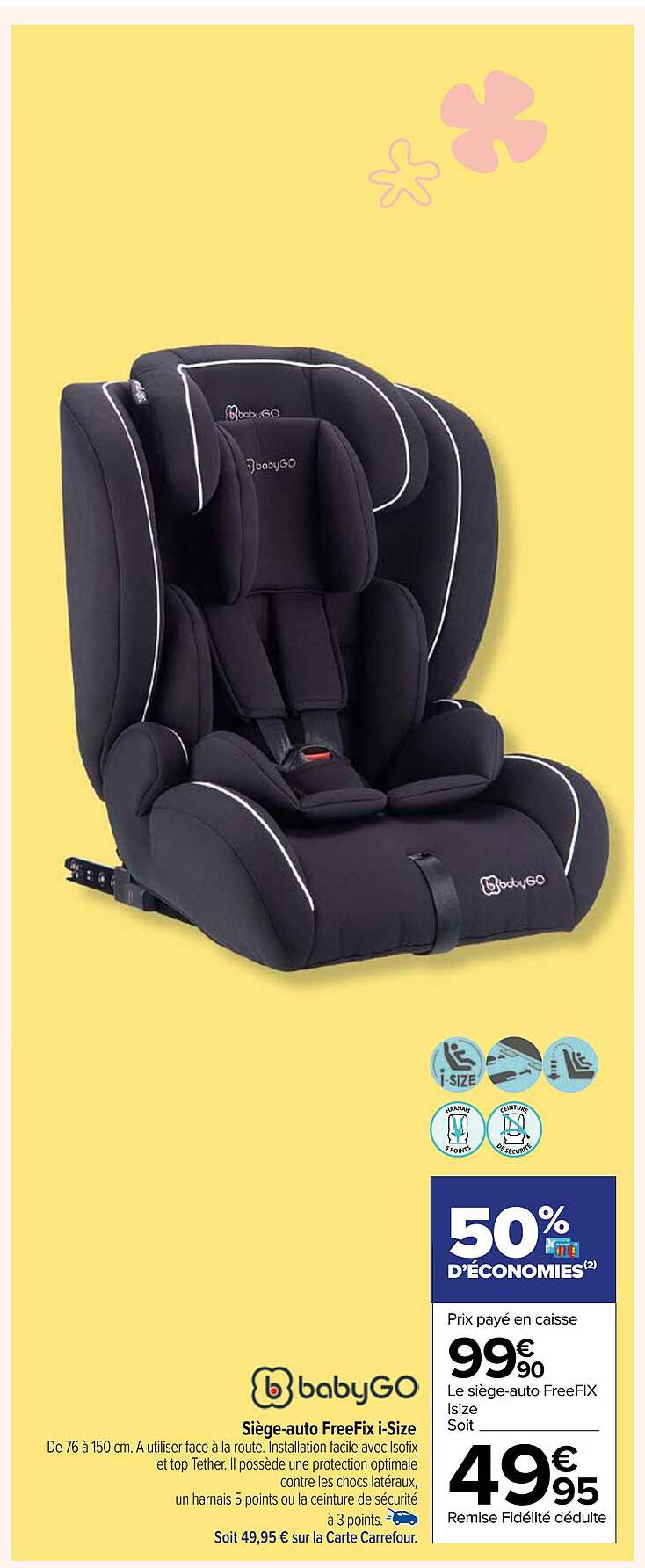 siège-auto freefix i-size babygo