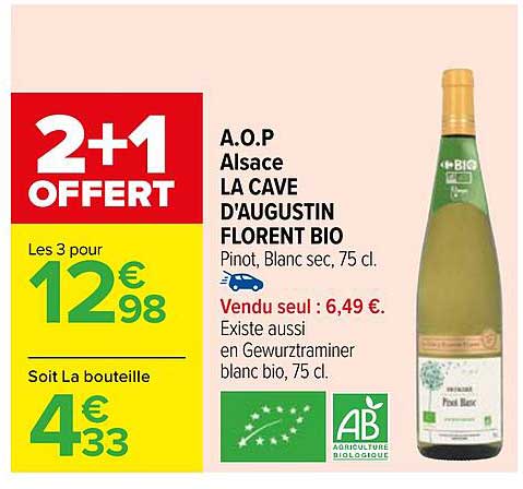 a.o.p. alsace la cave d'augustin florent bio