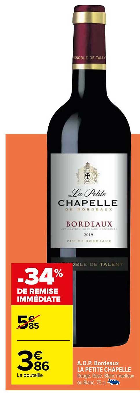 a.o.p. bordeaux la petite chapelle