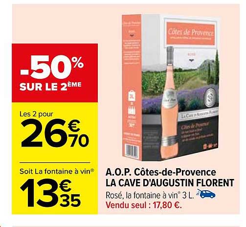 a.o.p. côtes-de-provence la cave d'augustin florent