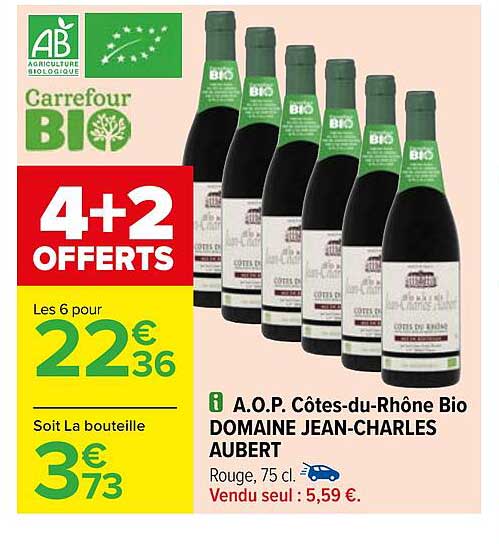 a.o.p. côtes-du-rhône bio domaine jean-charles aubert
