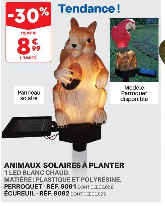 animaux solaires à planter