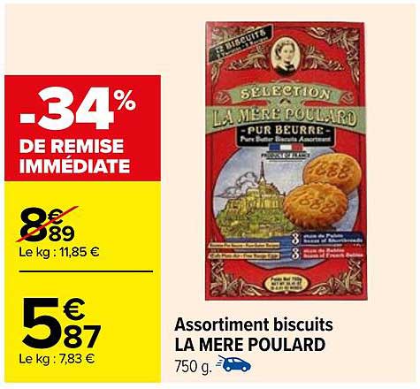 assortiment biscuits la mère poulard