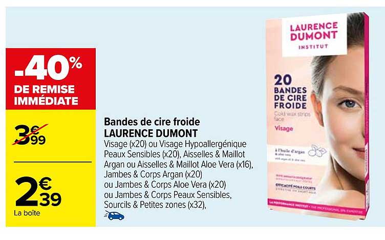 Bandes De Cire Froide Laurence Dumont