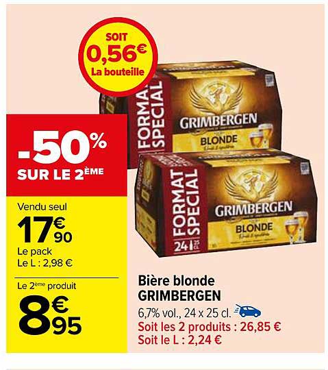 Bière Blonde Grimbergen