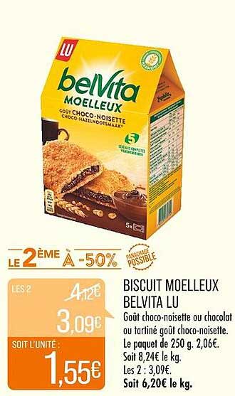 Biscuit Moelleux Belvita Lu