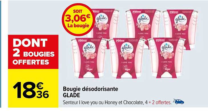 bougie désodorisante glade