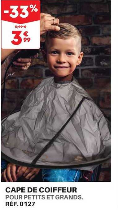 cape de coiffeur pour petits et grands