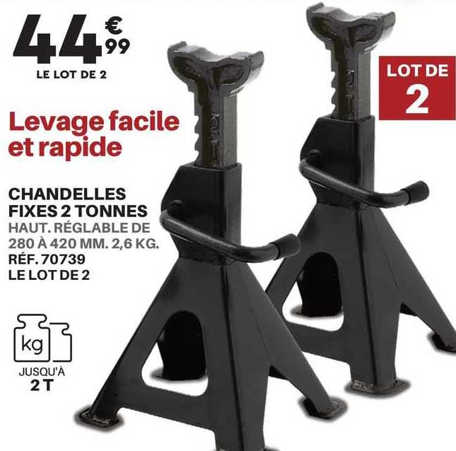 chandelles fixes 2 tonnes