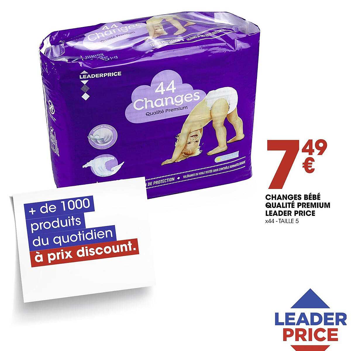 changes bébé qualité premium leader price