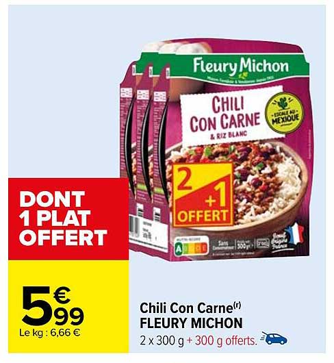 chili con carne fleury michon