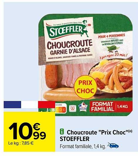 choucroute "prix choc" stoeffler