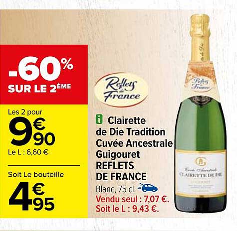 clairette de die tradition cuvée ancestrale guigouret reflets de france