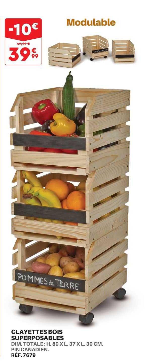 Clayettes Bois Superposables