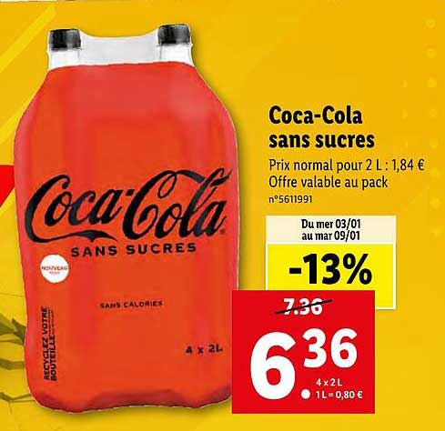 coca-cola sans sucres