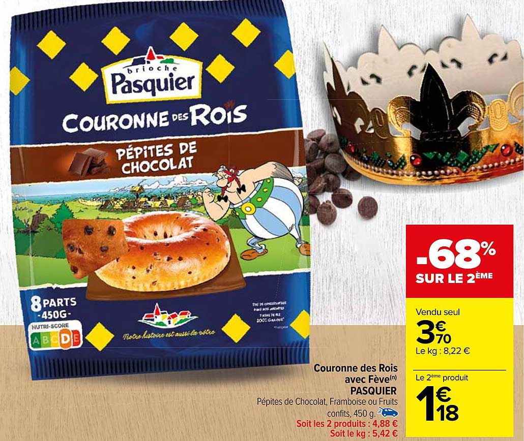 couronne des rois avec fève pasquier