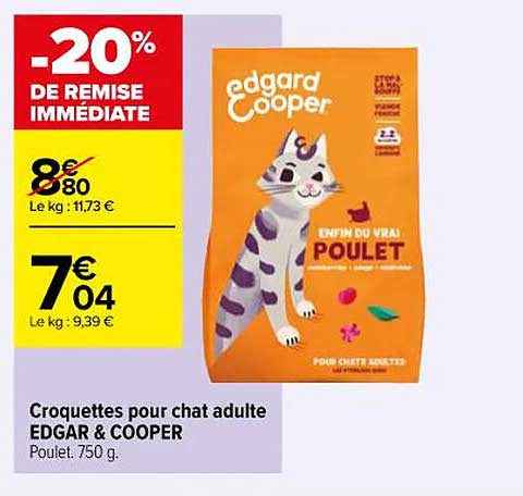 Croquettes Pour Chat Adulte Edgar & Cooper