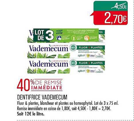 Dentifrice Vademecum