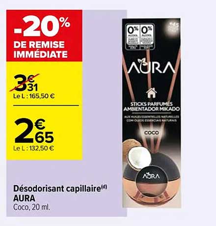 Désodorisant Capillaire Aura