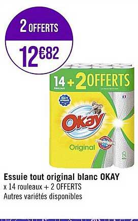 essuie tout original blanc okay