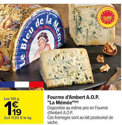 fourme d'ambert a.o.p. "la mémée"
