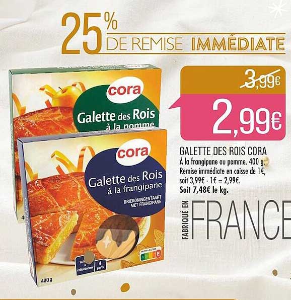 galette des rois cora