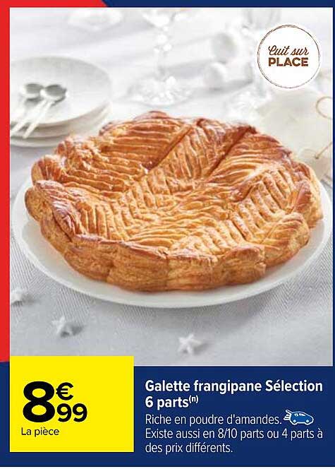 galette frangipane sélection 6 parts