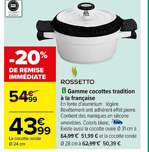 gamme cocottes tradition à la française rossetto