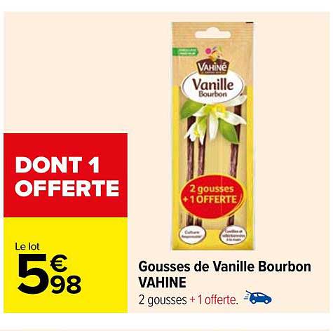 gousses de vanille bourbon vahiné