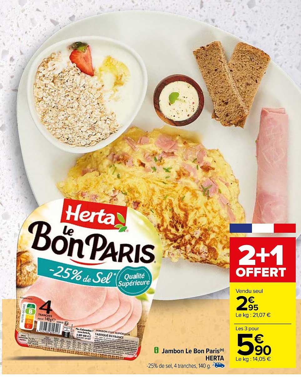 Jambon Le Bon Paris Herta
