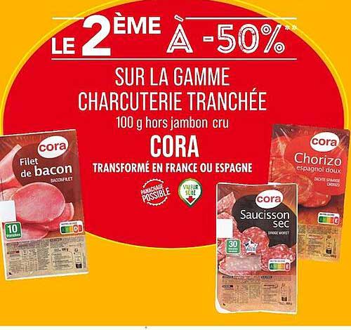 La Gamme Charcuterie Tranchée Cora