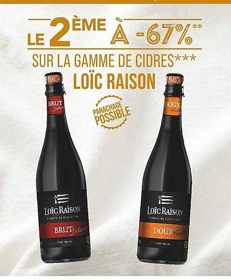 la gamme de cidres loïc raison