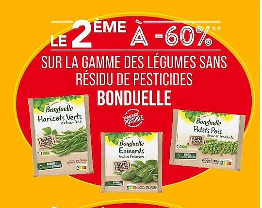 la gamme des légumes sans résidu de pesticides bonduelle
