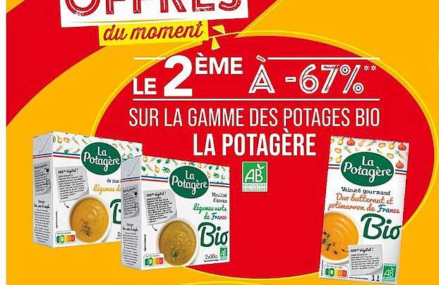 la gamme des potages bio la potagère