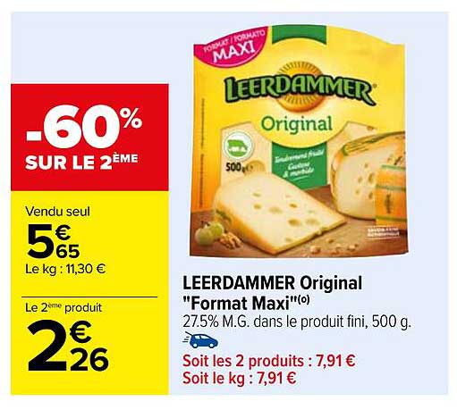 leerdammer original "format maxi"