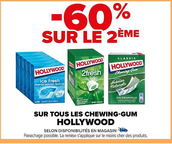 les chewing-gum hollywood