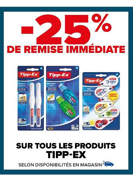les produits tipp-ex