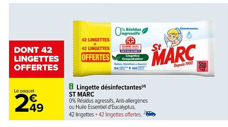 lingette désinfectantes st marc