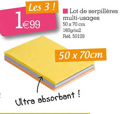 lot de serpillères multi-usages