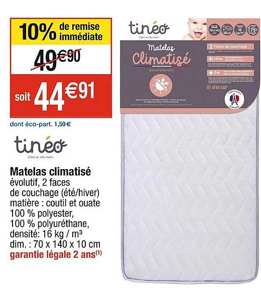 Matelas Climatisé Tinéo