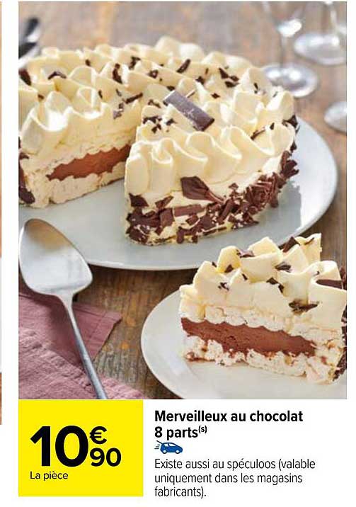 merveilleux au chocolat 8 parts